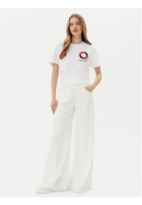 EA7 Emporio Armani T-Shirt 7W000491 AF12957 U0002 Biały Regular Fit. Kolor: biały. Materiał: bawełna