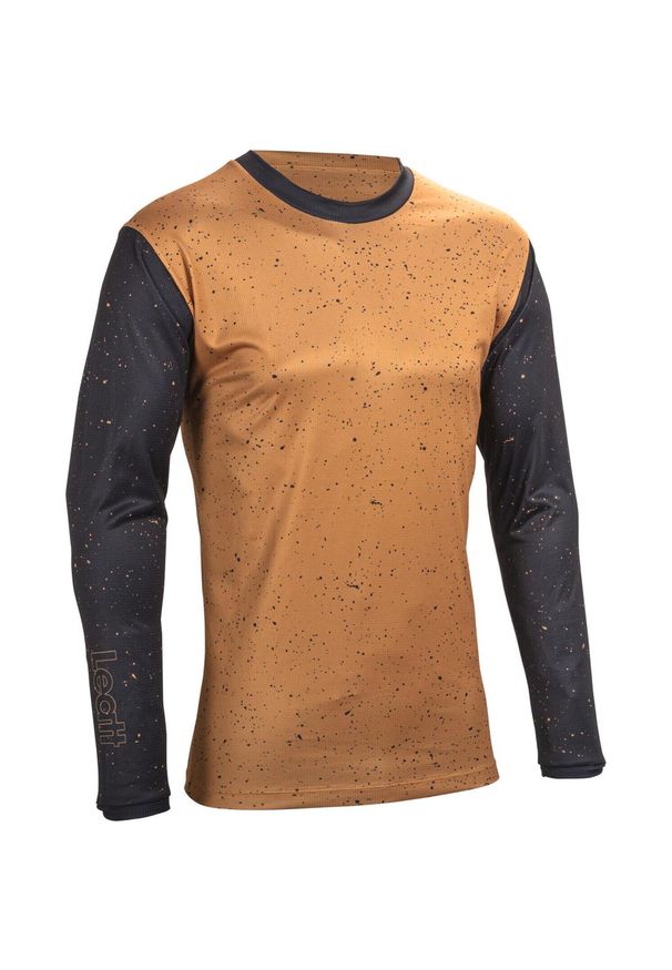 LEATT - Bluza rowerowa męska Leatt Jersey MTB Enduro 4.0. Kolor: brązowy. Materiał: jersey