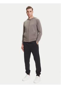 BOSS Bluza Mix&Match 50515313 Brązowy Regular Fit. Kolor: brązowy. Materiał: bawełna #5