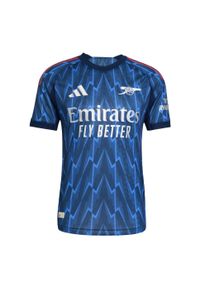 Adidas - Oryginalna koszulka wyjazdowa Arsenalu 25/26. Kolor: szary, niebieski, wielokolorowy. Sport: piłka nożna