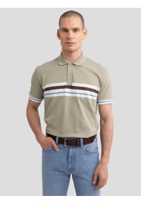 Big-Star - Koszulka męska polo pistacjowa Poloer 300. Okazja: na co dzień. Typ kołnierza: polo. Kolor: zielony. Materiał: dzianina, skóra, jeans. Wzór: aplikacja. Styl: klasyczny, elegancki, casual