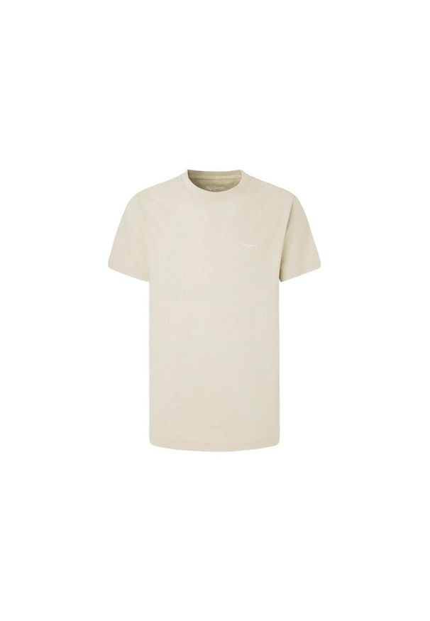 Koszulka Pepe Jeans Connor. Kolor: beżowy