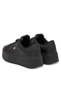 Tommy Jeans Sneakersy Platform Logo Sneaker EN0EN02961 Czarny. Kolor: czarny. Materiał: skóra. Obcas: na platformie #4