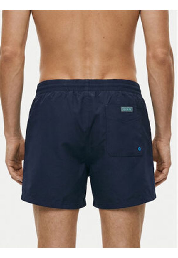 Guess Szorty kąpielowe F6GT25 WG282 SHORT Granatowy Regular Fit. Kolor: niebieski. Materiał: syntetyk