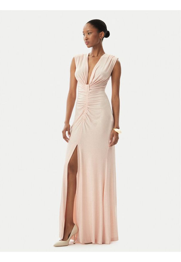 Rinascimento Sukienka wieczorowa CFC0122483003 Różowy Regular Fit. Kolor: różowy. Materiał: syntetyk. Styl: wizytowy
