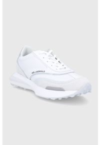 Karl Lagerfeld Buty kolor biały. Nosek buta: okrągły. Zapięcie: sznurówki. Kolor: biały. Materiał: guma #4