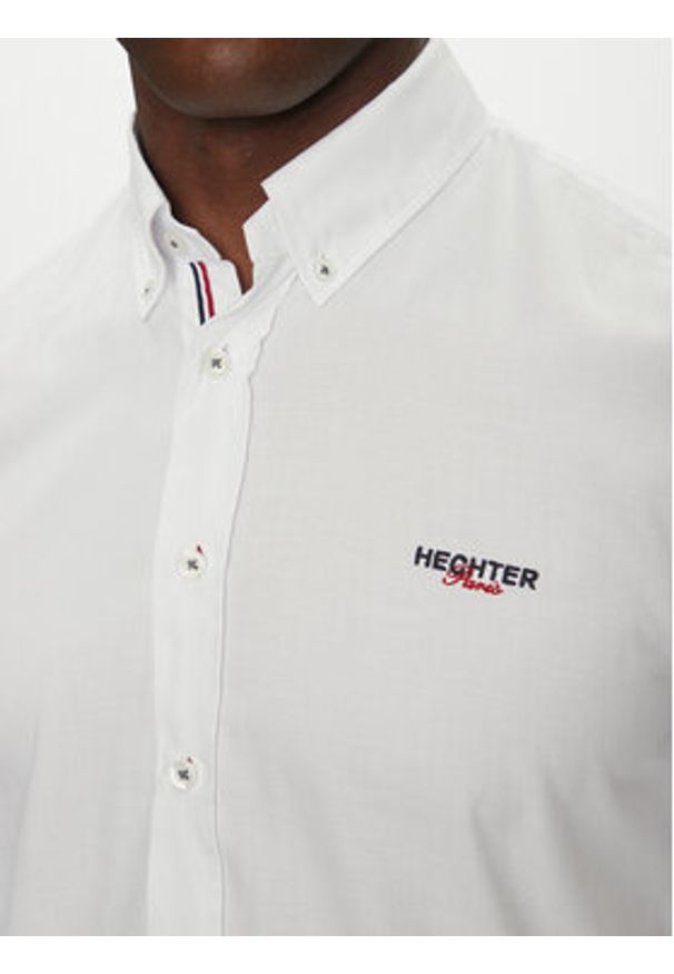 Hechter Paris Koszula 60223 151620 Biały Modern Fit. Kolor: biały. Materiał: bawełna
