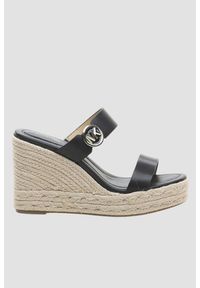 Michael Kors - MICHAEL KORS Czarne sandały Lucinda Wedge, Rozmiar 38. Kolor: czarny