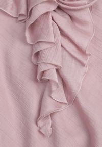 Born2be - Ciemnoróżowa Koktajlowa Sukienka na Ramiączkach z Falbankami Bogata w Tencel Sonima. Okazja: na ślub cywilny, na co dzień, na wesele. Typ kołnierza: kołnierz z falbankami. Kolor: różowy. Materiał: jeans. Długość rękawa: na ramiączkach. Typ sukienki: proste. Styl: wizytowy #4
