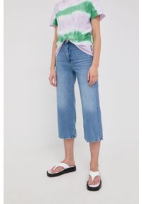 Silvian Heach jeansy damskie high waist. Stan: podwyższony. Kolor: niebieski