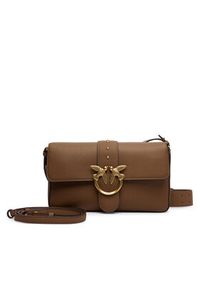 Pinko - PINKO Torebka Love One Classic Slouchy Fl PLTT 104524 A2OX Brązowy. Kolor: brązowy. Materiał: skórzane #7