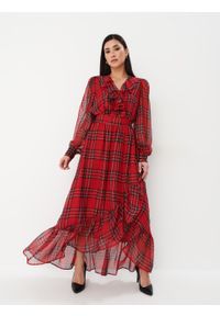 Mohito - Sukienka maxi w kratę - Czerwony. Kolor: czerwony. Długość: maxi #2