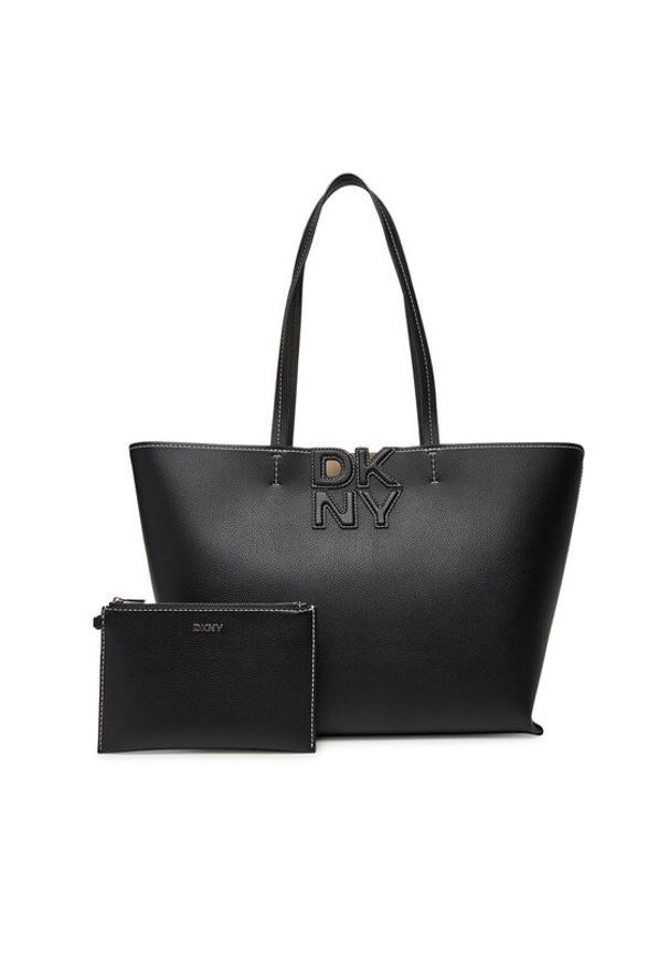 DKNY Torebka R51AAJ38 Czarny. Kolor: czarny. Materiał: skórzane