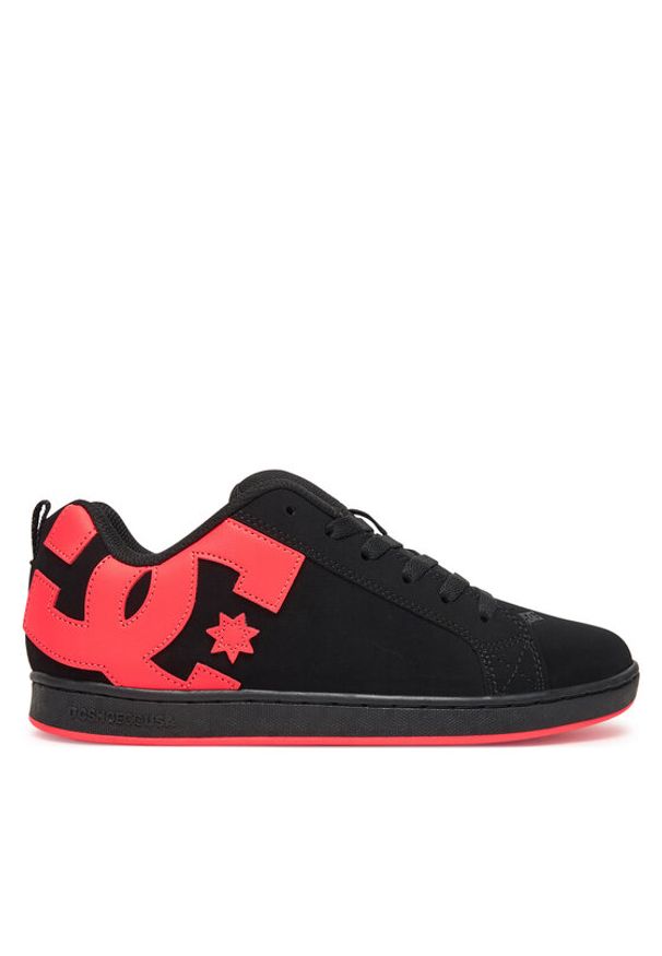 DC Sneakersy COURT GRAFFIK 300678-BHP Czarny. Kolor: czarny. Materiał: zamsz, skóra