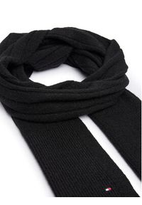 TOMMY HILFIGER - Tommy Hilfiger Szalik Flag Fluffy AW0AW17787 Czarny. Kolor: czarny. Materiał: poliester #6