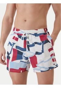 TOMMY HILFIGER - Tommy Hilfiger Szorty kąpielowe UM0UM03491 Kolorowy Regular Fit. Materiał: syntetyk. Wzór: kolorowy #1