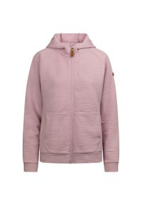 TRESPASS - Damska Bluza Z Kapturem Lillie Full Zip. Typ kołnierza: kaptur. Kolor: fioletowy, różowy, wielokolorowy. Styl: sportowy. Sport: turystyka piesza