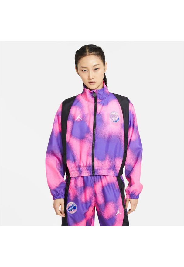 Lekka kurtka damska Air Jordan PSG Warm-up Jacket - CZ7503-510. Kolor: różowy. Sport: koszykówka