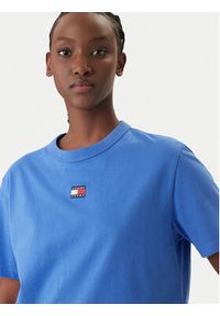 Tommy Jeans T-Shirt DW0DW22202 Niebieski Boxy Fit. Kolor: niebieski. Materiał: bawełna #4