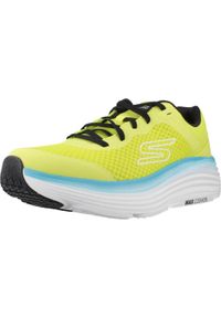 skechers - Buty SKECHERS MAX CUSHIONING END Żółty. Kolor: żółty. Materiał: syntetyk, tkanina. Model: Skechers Sport. Sport: turystyka piesza #1