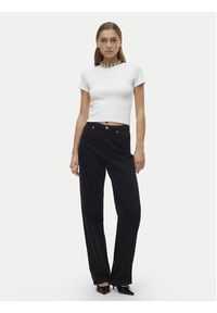 Vero Moda T-Shirt Chloe 10306894 Biały Tight Fit. Kolor: biały. Materiał: bawełna #5