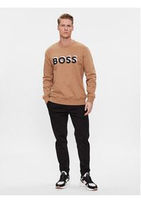 BOSS - Boss Bluza Soleri 07 50507939 Beżowy Relaxed Fit. Kolor: beżowy. Materiał: bawełna #5