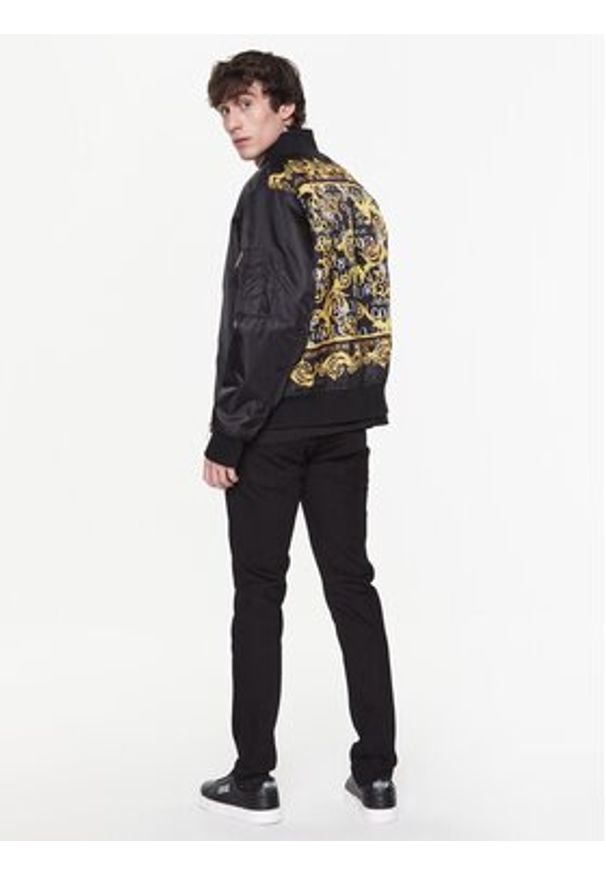 Versace Jeans Couture Kurtka bomber 74GASD07 Czarny Regular Fit. Kolor: czarny. Materiał: syntetyk