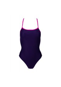 AQUA-SPORT - Strój kąpielowy damski Aqua-Sport Single Cross. Kolor: wielokolorowy, niebieski, fioletowy