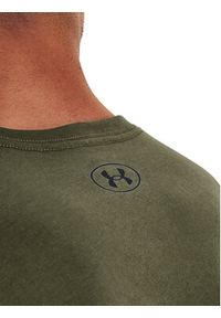 Under Armour T-Shirt UA SPORTSTYLE LC SS 1326799 Khaki Regular Fit. Kolor: brązowy. Materiał: bawełna, syntetyk #6
