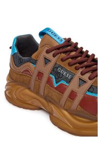 Guess Sneakersy FMFUNO FAL12 Brązowy. Kolor: brązowy. Materiał: skóra #2
