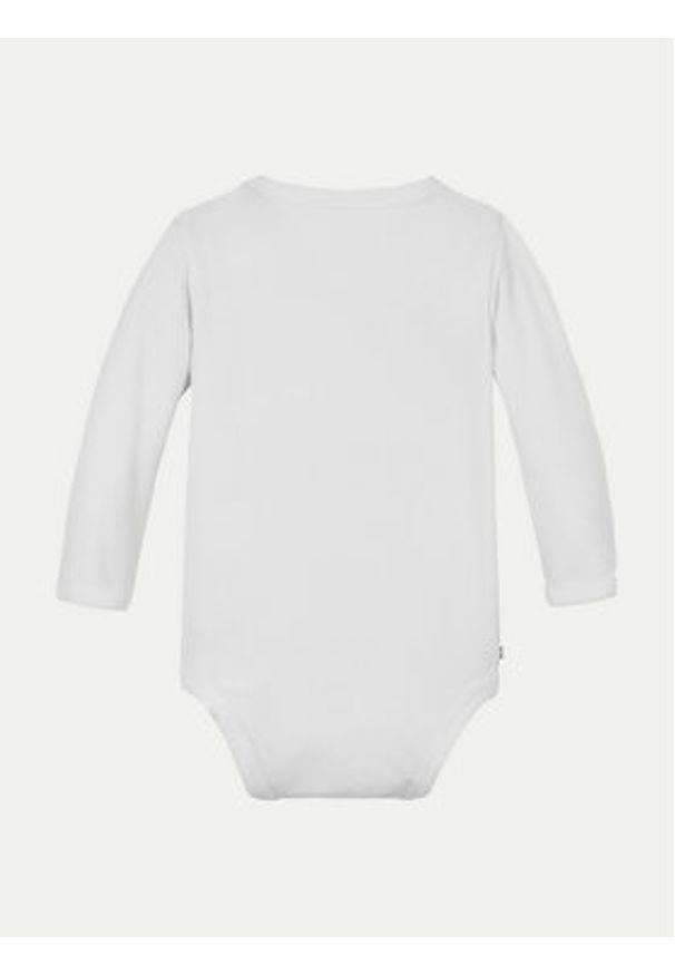TOMMY HILFIGER - Tommy Hilfiger Body dziecięce Monotype Logo KN0KN01974 Biały. Kolor: biały. Materiał: bawełna