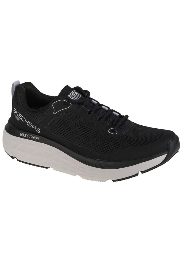 skechers - Buty do biegania męskie, Skechers Max Cushioning Delta. Kolor: czarny. Materiał: materiał, syntetyk, tkanina