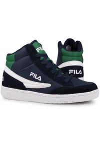 Buty młodzieżowe za kostkę Fila CREW MID TEENS. Wysokość cholewki: za kostkę. Kolor: zielony, niebieski, wielokolorowy #1