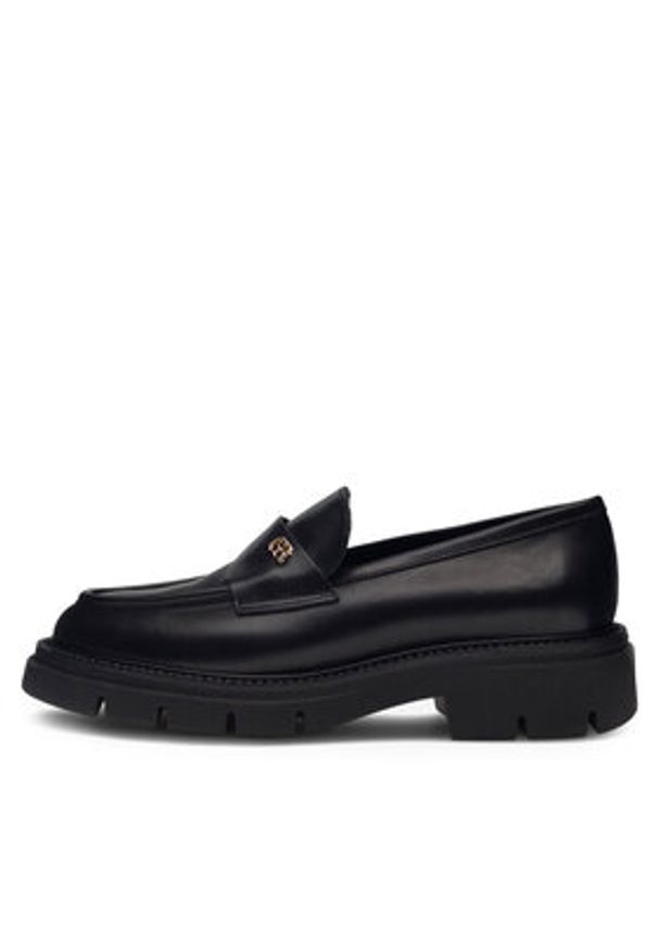 Gino Rossi Loafersy GRACE-I23-26372PE Czarny. Kolor: czarny. Materiał: skóra