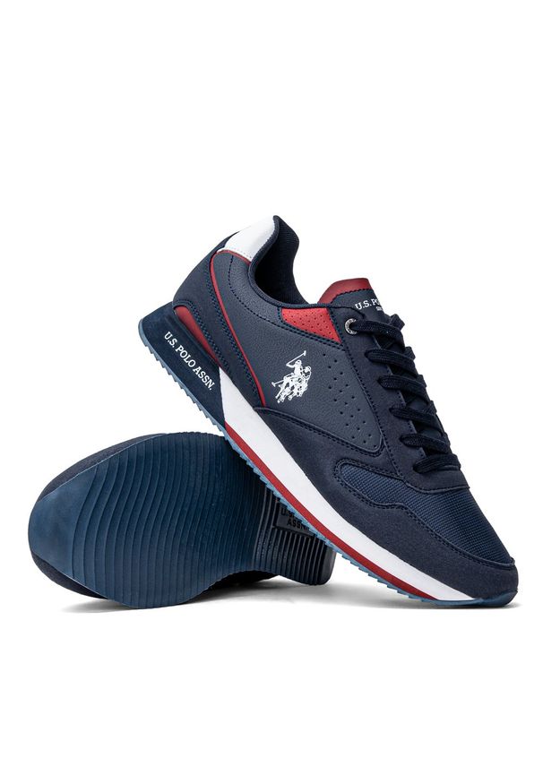 Sneakersy męskie granatowe U.S. Polo Assn NOBIL003M/2HY2. Kolor: niebieski. Sezon: jesień, lato