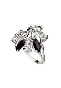 Polcarat Design - Srebrny pierścionek z cyrkoniami PK 1635. Materiał: srebrne. Kolor: srebrny. Kamień szlachetny: cyrkonia #1