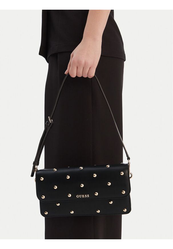 Guess Torebka Sadie HWVG81 18190 Czarny. Kolor: czarny. Materiał: skórzane