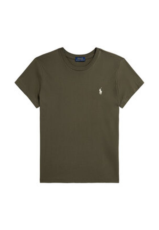 Polo Ralph Lauren T-Shirt 211B14605011 Brązowy Classic Fit. Typ kołnierza: polo. Kolor: brązowy. Materiał: bawełna