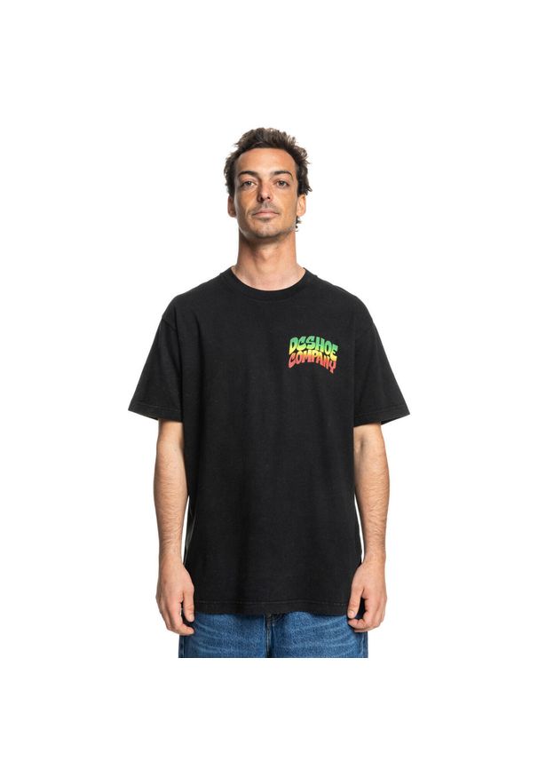 DC Shoes - Koszulka z krótkim rękawem dla Mężczyzn HOT BOX Czarny. Kolor: czarny. Materiał: bawełna. Długość rękawa: krótki rękaw. Długość: krótkie. Wzór: nadruk