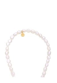 MOKOBELLE - Naszyjnik z naturalnych pereł z zawieszką Mokobelle. Materiał: pozłacane. Kolor: biały. Kamień szlachetny: perła #2