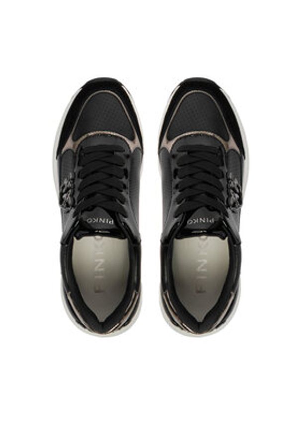 Pinko - PINKO Sneakersy GEM 15 Czarny. Kolor: czarny. Materiał: skóra