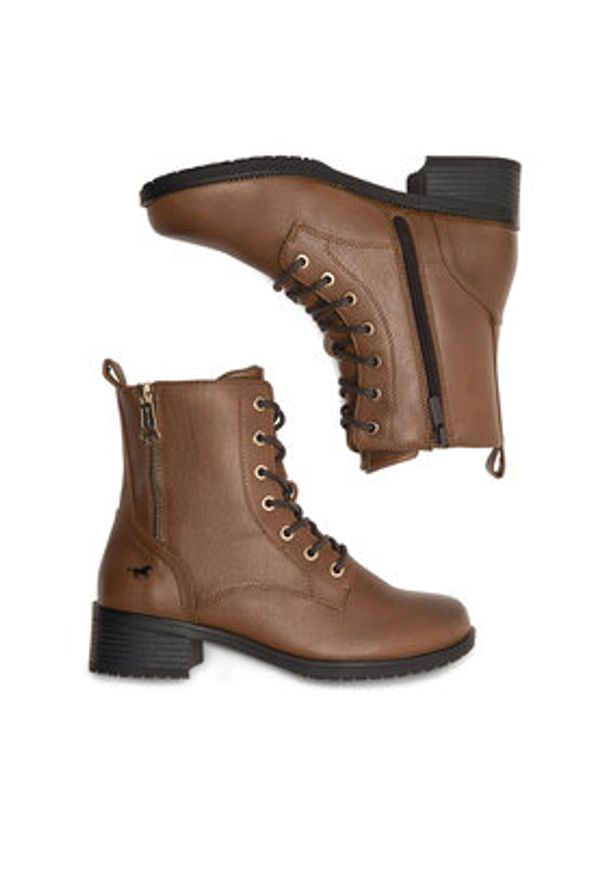 Mustang Trzewiki 1402-502 Brązowy. Kolor: brązowy. Materiał: skóra