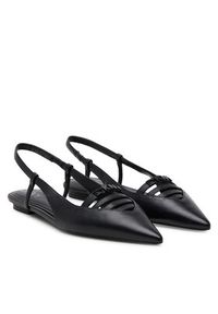 DKNY Baleriny K1524221 Czarny. Kolor: czarny. Materiał: skóra #5