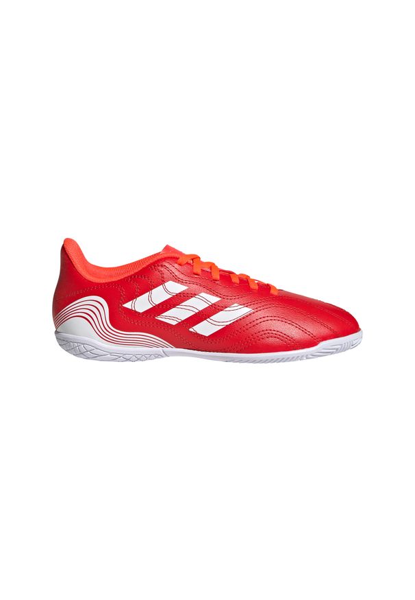 Buty do piłki nożnej halowej dla dzieci Adidas COPA .4. Materiał: syntetyk, kauczuk, materiał. Wzór: gładki. Sport: piłka nożna, bieganie