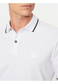 BOSS - Boss Polo Passertip 50507699 Biały Slim Fit. Typ kołnierza: polo. Kolor: biały. Materiał: bawełna #3