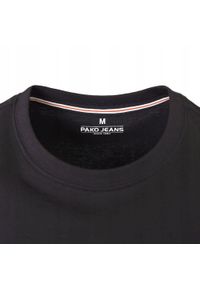 Męska Koszulka (T-Shirt) - Pako Jeans - Czarna, Motyw Żeglarski, Żagiel. Okazja: na co dzień. Kolor: czarny. Materiał: bawełna. Wzór: nadruk. Styl: casual #3