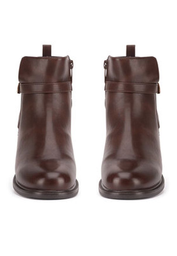 Clara Barson Botki WYL3644A-6 Brązowy. Kolor: brązowy. Materiał: skóra