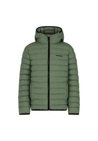 Kurtka puchowa z kapturem dla dzieci Protest Yates. Typ kołnierza: kaptur. Kolor: zielony. Materiał: puch. Styl: sportowy #1