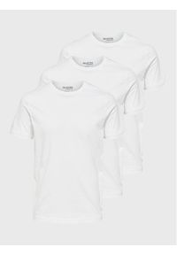 Selected Homme Komplet 3 t-shirtów Axel 16087854 Biały Regular Fit. Kolor: biały. Materiał: bawełna #1