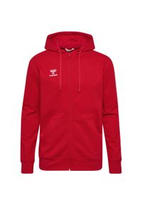 Hummel - Bluza hmlGO 2.0 ZIP HOODIE. Kolor: czerwony, wielokolorowy, różowy
